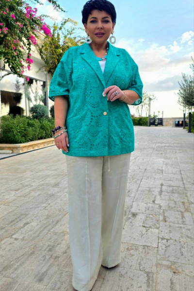 Жакет Vittoria Queen 28763ж бирюзовый - фото 8