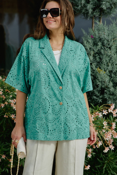 Жакет Vittoria Queen 28763ж бирюзовый - фото 1