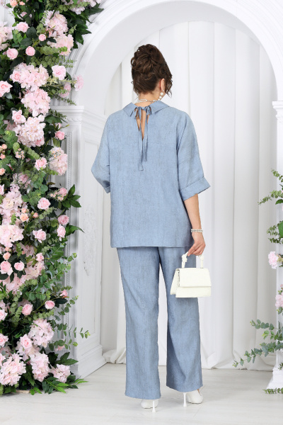 Блуза, брюки Ninele 7497 небесный - фото 7