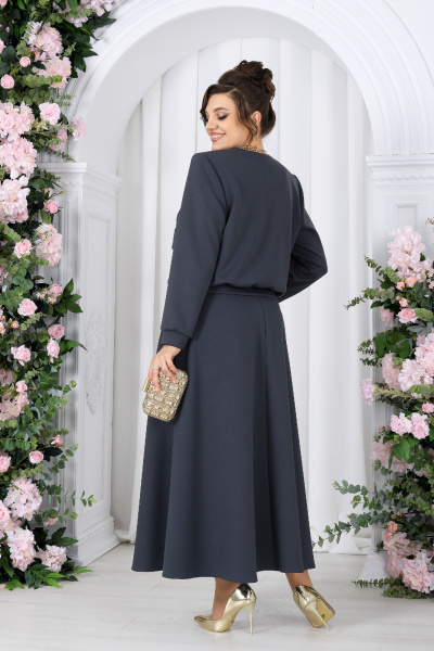 Жакет, юбка Ninele 7522 серый - фото 9