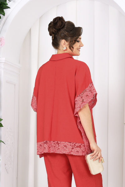 Блуза, брюки Ninele 7525 красный - фото 7