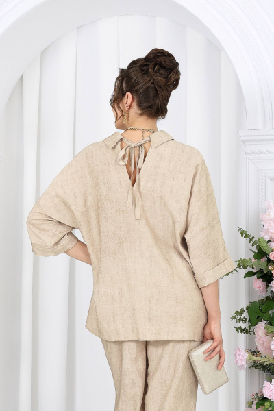 Блуза, брюки Ninele 7497 бежевый - фото 8