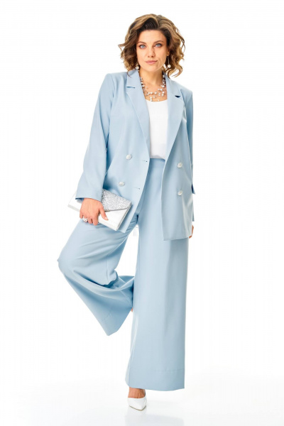 Брюки, жакет Anastasia 1337 холодный_голубой - фото 2