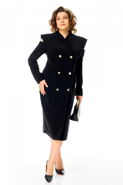 Платье Anastasia 1348 черный - фото 3