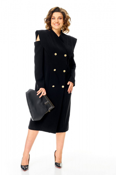 Платье Anastasia 1348 черный - фото 2