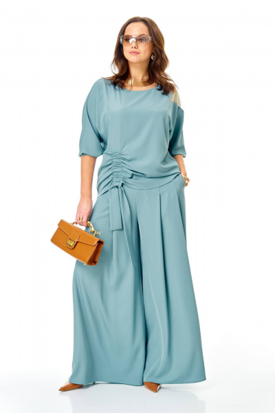 Блуза, брюки Karina deLux M-1426 бирюзовый - фото 6