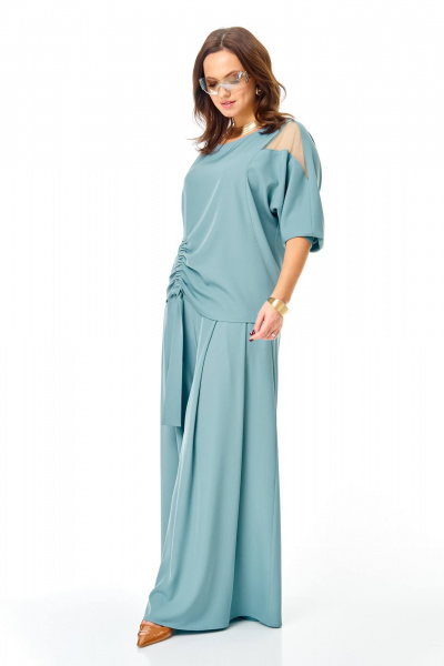 Блуза, брюки Karina deLux M-1426 бирюзовый - фото 5