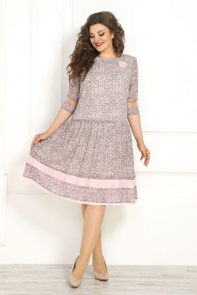 Платье Solomeya Lux 687A розовый - фото 1