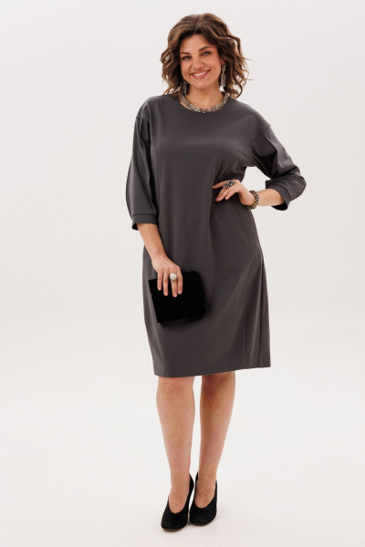 Платье Anelli 61 маренго - фото 1