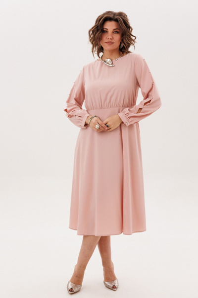 Платье Anelli 1836 дымчатая-роза - фото 1