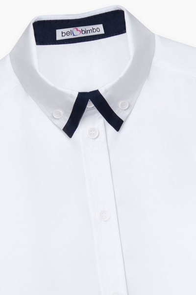 Рубашка Bell Bimbo 213191 белый/т.синий - фото 2
