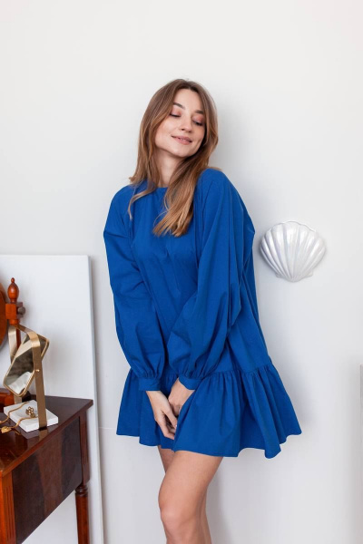 Платье KRASA - Danaida 243-21 ярко-синий - фото 6