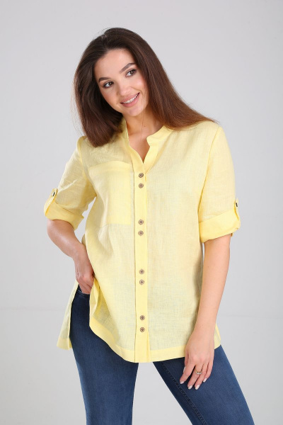 Блуза MALI 621-064 св-желтый - фото 5