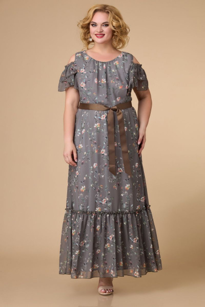 Платье Svetlana-Style 1590 темный+цветы - фото 1
