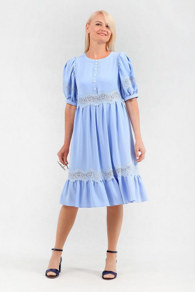 Платье MadameRita 5133 голубой - фото 3
