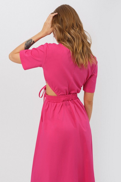 Платье PiRS 3160 ярко-розовый - фото 3
