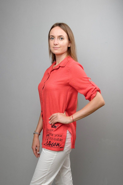Блуза Mita ЖМ1032 красный - фото 2