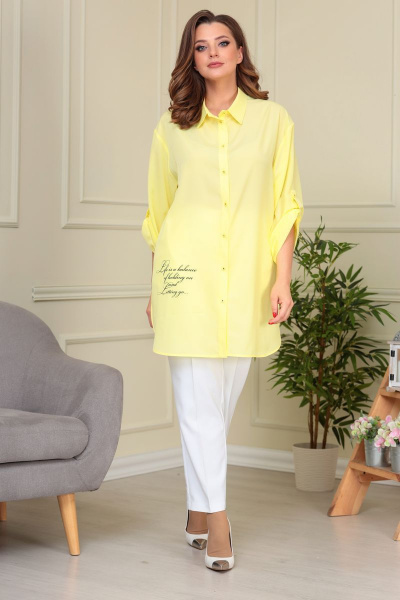 Блуза ANASTASIA MAK 856 желтый - фото 4
