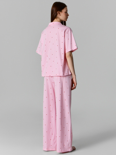 Брюки, рубашка Mark Formelle 592554/25Е-42949ПП-0 красные_сердечки_на_розовой_полоске - фото 2