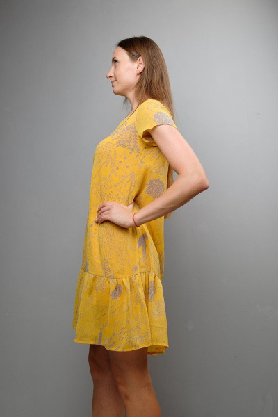 Платье Mita ЖМ1041А желтый - фото 2