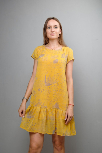 Платье Mita ЖМ1041А желтый - фото 1