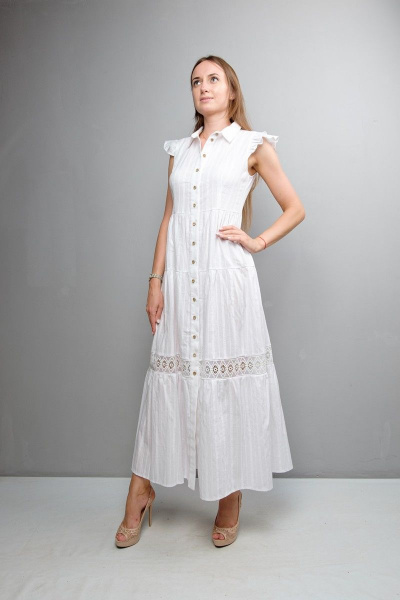 Платье Mita ЖМ1047 белый - фото 2