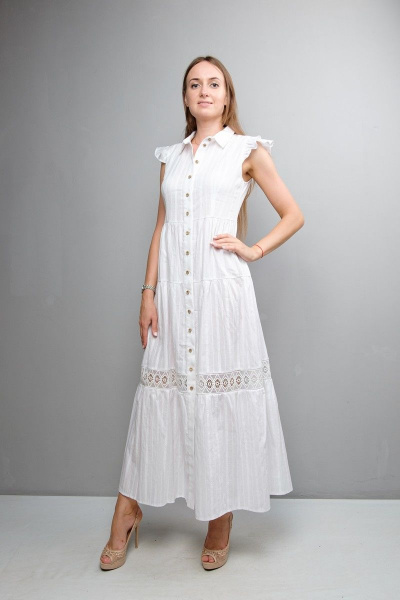 Платье Mita ЖМ1047 белый - фото 1