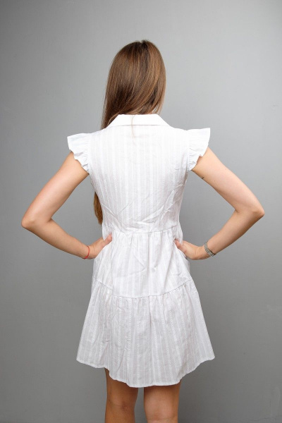 Платье Mita ЖМ1047А белый - фото 6