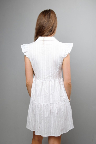 Платье Mita ЖМ1047А белый - фото 5