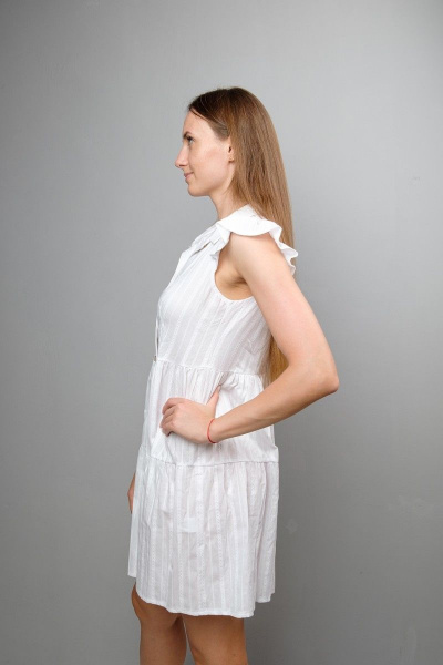 Платье Mita ЖМ1047А белый - фото 4