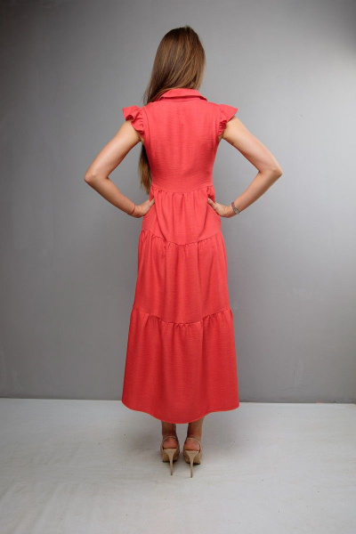 Платье Mita ЖМ1047 красный - фото 3