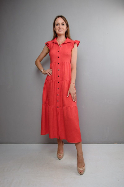 Платье Mita ЖМ1047 красный - фото 1