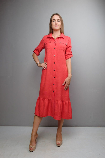 Платье Mita ЖМ1091 красный - фото 1