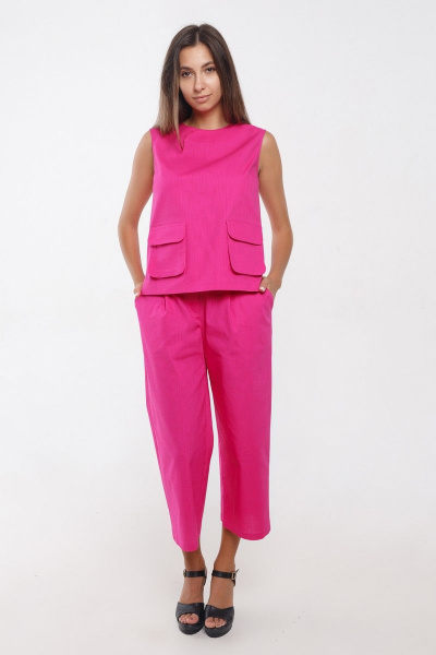 Блуза, брюки Madech 21712 ярко-розовый - фото 3