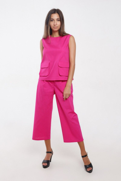 Блуза, брюки Madech 21712 ярко-розовый - фото 2