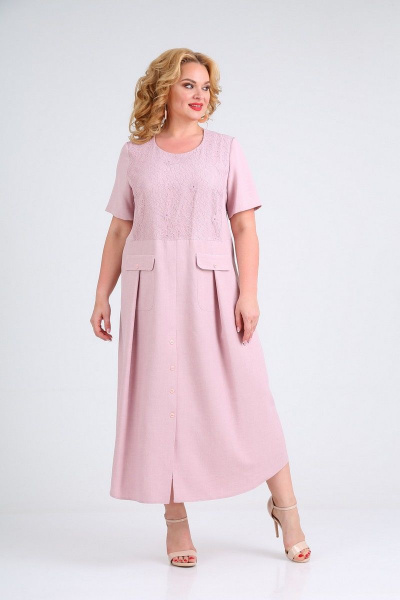 Платье Mamma Moda М-677 розовый - фото 5