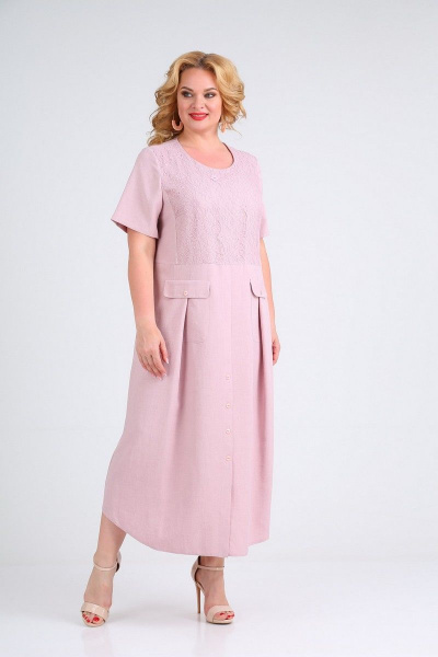 Платье Mamma Moda М-677 розовый - фото 4