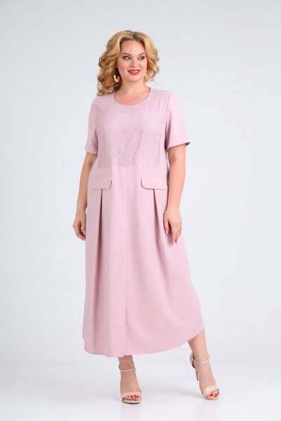 Платье Mamma Moda М-677 розовый - фото 1
