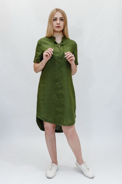 Платье Витебчанка 380-18-170 зеленый - фото 2