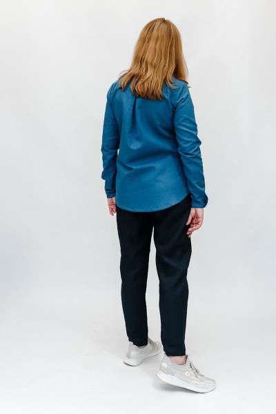 Блуза Витебчанка 382-18 темно-синий - фото 3