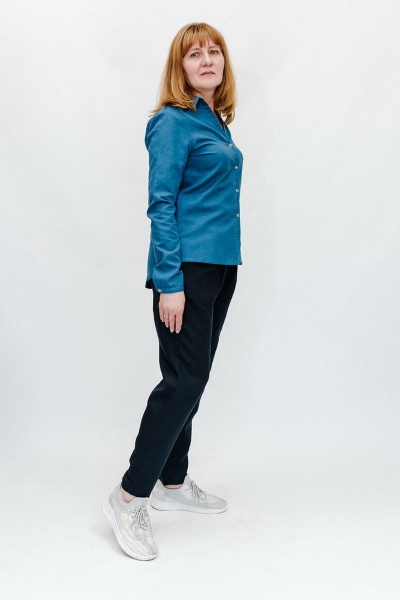 Блуза Витебчанка 382-18 темно-синий - фото 2