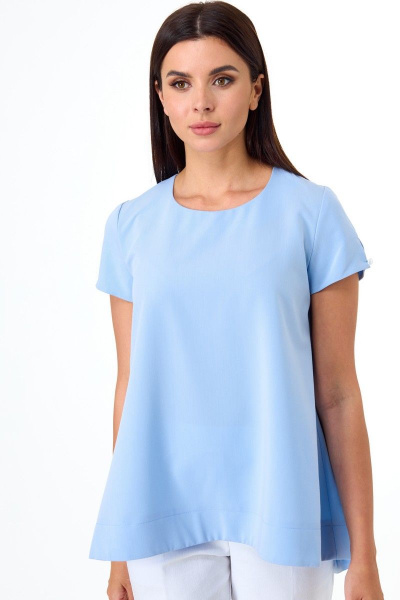 Блуза Anelli 1084 голубой - фото 1