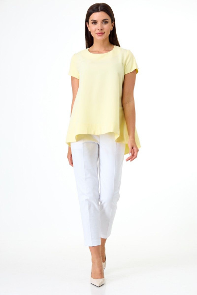 Блуза Anelli 1084 светло-желтый - фото 9