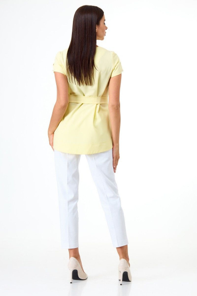 Блуза Anelli 1084 светло-желтый - фото 8