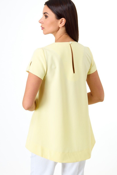 Блуза Anelli 1084 светло-желтый - фото 5