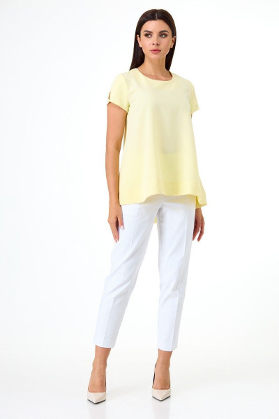 Блуза Anelli 1084 светло-желтый - фото 3