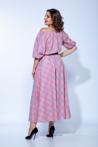 Платье Anastasia 654 розовый - фото 8