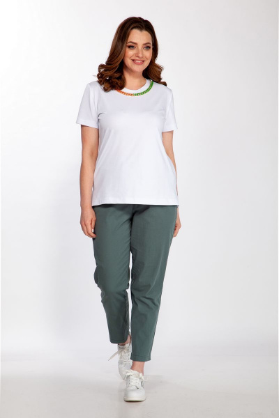 Блуза, брюки, футболка Belinga 2168 зеленые_тона - фото 6