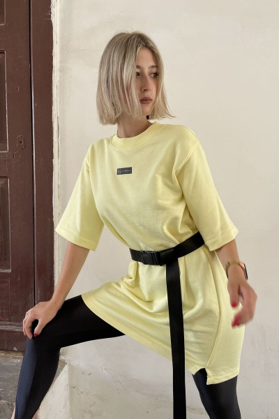 Платье Faldas ФС-19.170 светло-жёлтый - фото 3