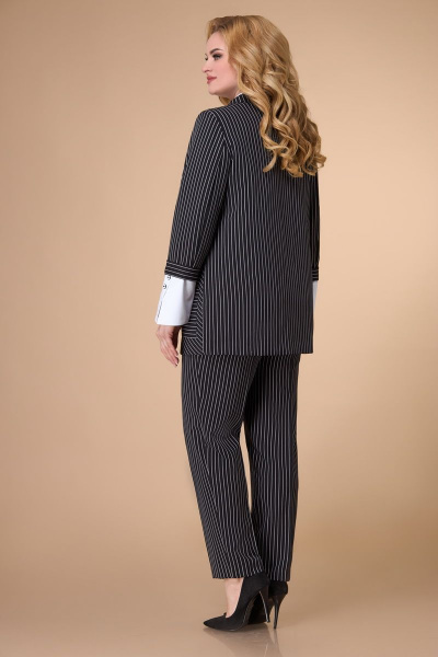 Блуза, брюки, жакет Svetlana-Style 1580 черный+молочный - фото 2